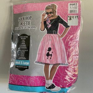 Sock Hop Sweetie Pink and Black Dress